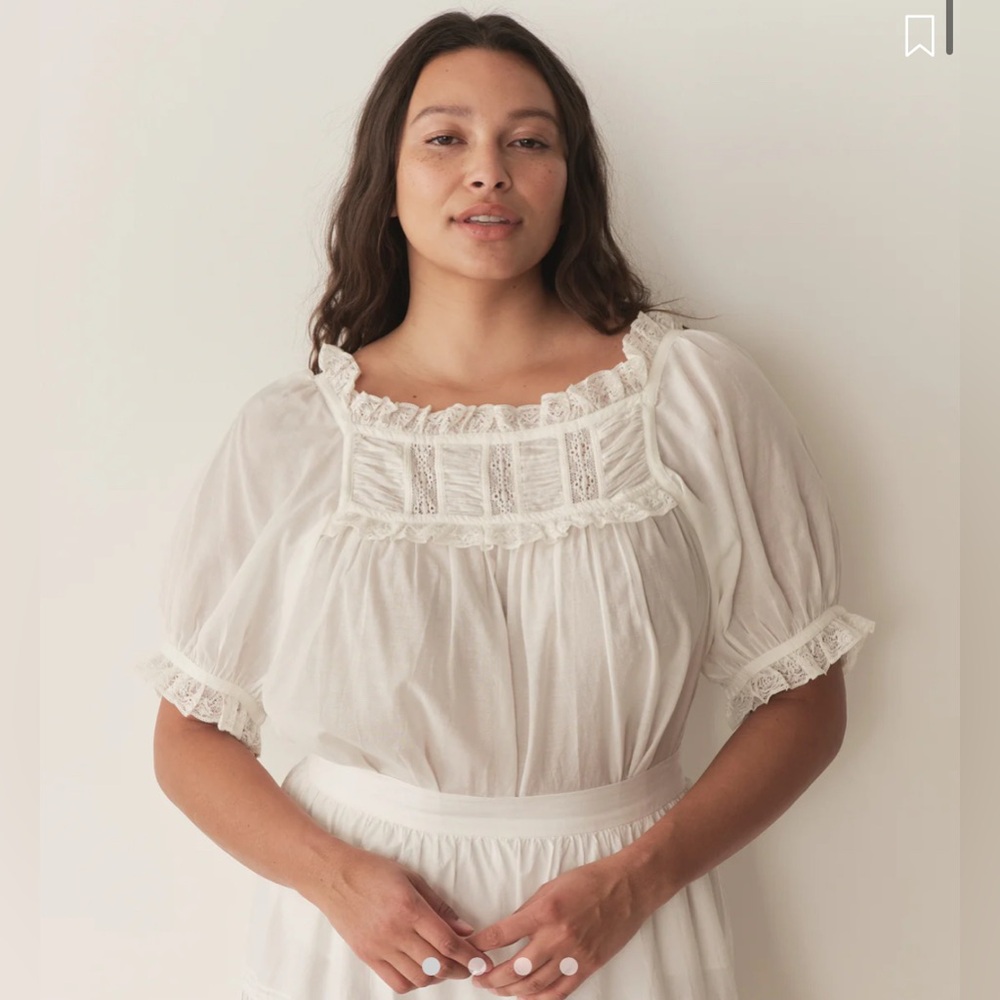 Doen Frances Top in Salt Lace XL (size 12/14) BNWT